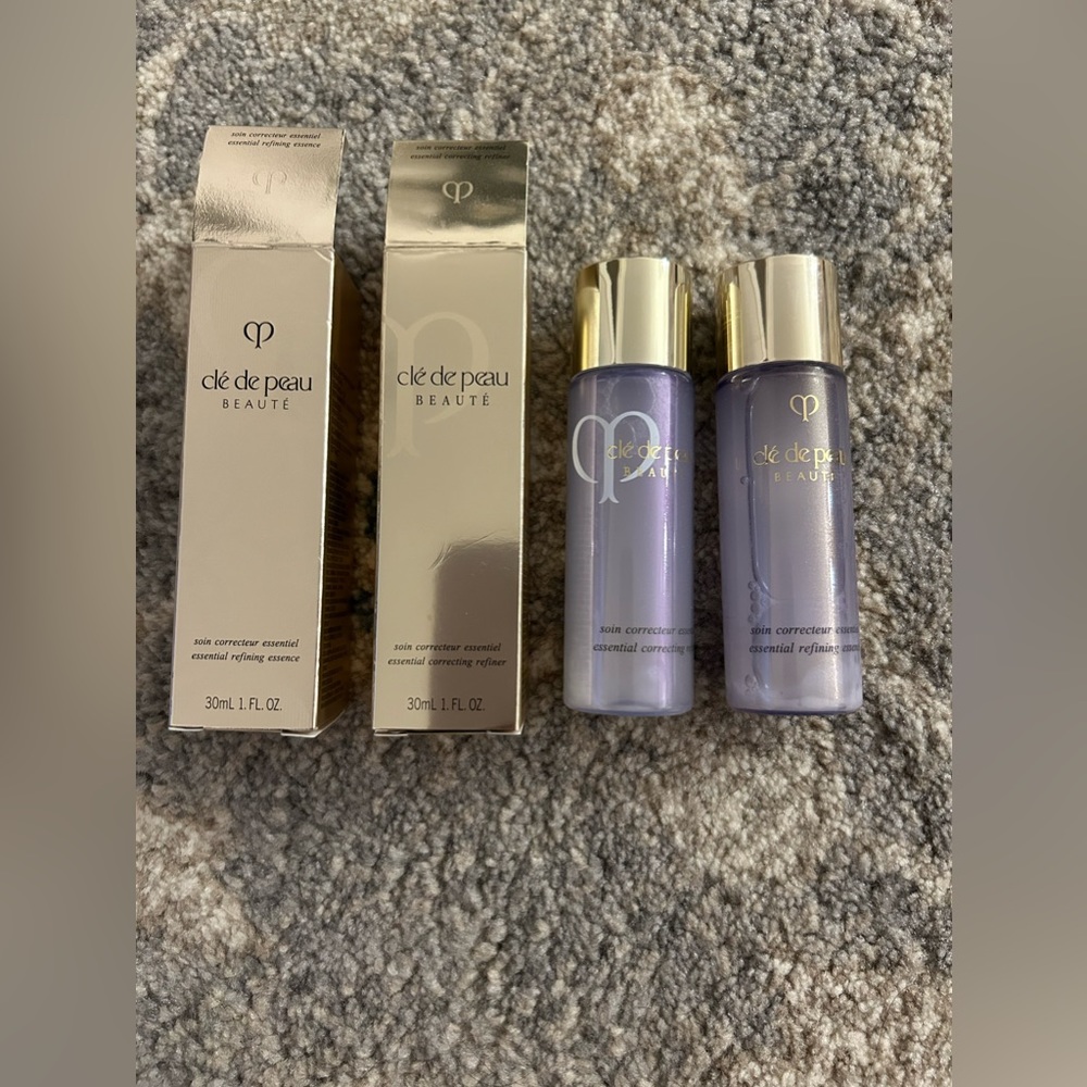 NWT Cle de Peau Essential Refining Essence Toner lot - Travel size 1 oz each.